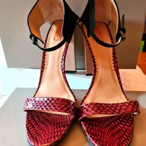 Reed Krakoff Atlas sandal. Cordovan/nude